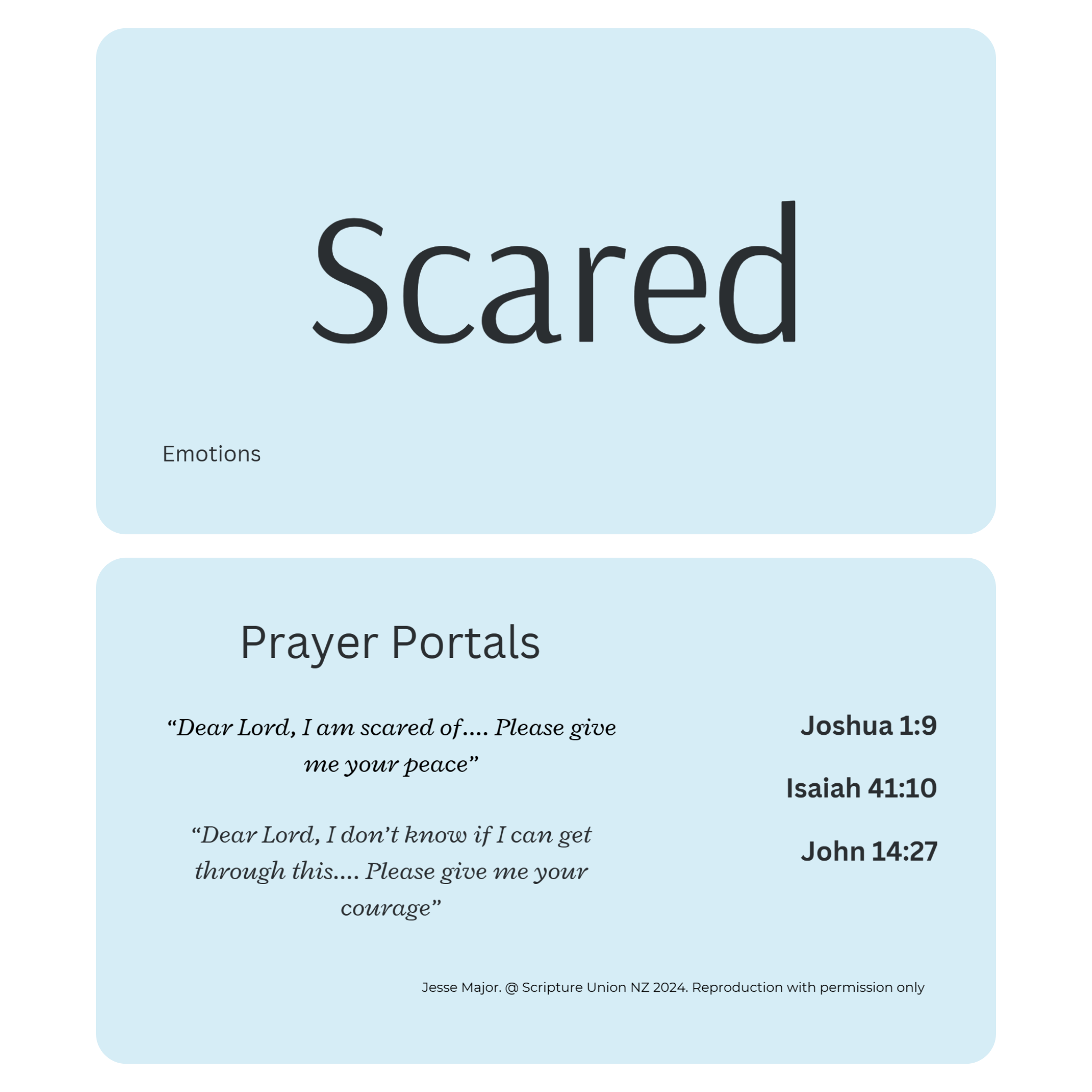 Prayer Cards Full Set